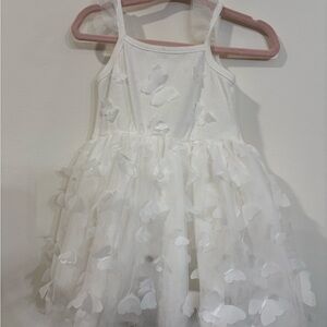 btween White Butterfly Dress